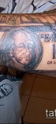 фото тату доллар (tattoo dollar) (значение) — пример рисунка — 033 tatufoto.com