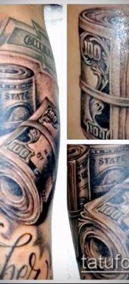 фото тату доллар (tattoo dollar) (значение) — пример рисунка — 059 tatufoto.com