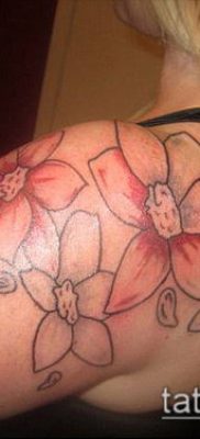 тату жасмин №131 — уникальный вариант рисунка, который хорошо можно использовать для переделки и нанесения как Tattoo jasmine