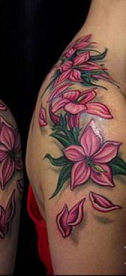 тату жасмин №482 — интересный вариант рисунка, который легко можно использовать для переделки и нанесения как Tattoo jasmine