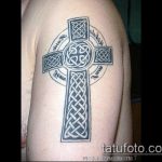 тату кельтика №532 - эксклюзивный вариант рисунка, который удачно можно использовать для преобразования и нанесения как тату кельтский крест