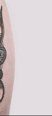 тату кружева №928 — интересный вариант рисунка, который удачно можно использовать для переделки и нанесения как тату роза и кружева