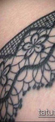 тату кружева №134 — достойный вариант рисунка, который легко можно использовать для доработки и нанесения как тату цветы с кружевами