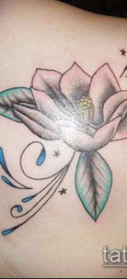 тату магнолия №773 — интересный вариант рисунка, который хорошо можно использовать для переработки и нанесения как Magnolia tattoo