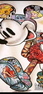 фото тату микки маус (Tattoo) (значение) — пример рисунка — 105 tatufoto.com