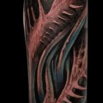 тату органика №467 - достойный вариант рисунка, который удачно можно использовать для преобразования и нанесения как тату органика на ноге