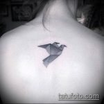 тату оригами №314 - эксклюзивный вариант рисунка, который хорошо можно использовать для переделки и нанесения как tattoo origami