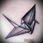 тату оригами №492 - классный вариант рисунка, который удачно можно использовать для переработки и нанесения как тату оригами на руке