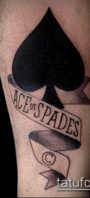 фото тату пиковый туз (Tattoo) (значение) — пример рисунка — 006 tatufoto.com
