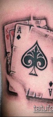 фото тату пиковый туз (Tattoo) (значение) — пример рисунка — 008 tatufoto.com