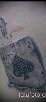 фото тату пиковый туз (Tattoo) (значение) — пример рисунка — 013 tatufoto.com