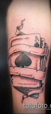 фото тату пиковый туз (Tattoo) (значение) — пример рисунка — 020 tatufoto.com