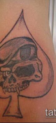 фото тату пиковый туз (Tattoo) (значение) — пример рисунка — 038 tatufoto.com
