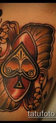 фото тату пиковый туз (Tattoo) (значение) — пример рисунка — 049 tatufoto.com
