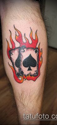 фото тату пиковый туз (Tattoo) (значение) — пример рисунка — 059 tatufoto.com