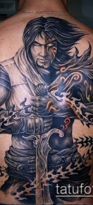 тату рыцарь №10 — уникальный вариант рисунка, который хорошо можно использовать для переделки и нанесения как тату рыцарь на коне