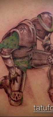 тату рыцарь №897 — уникальный вариант рисунка, который легко можно использовать для переработки и нанесения как тату рыцари викинги