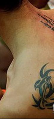 тату сак янт №17 — прикольный вариант рисунка, который легко можно использовать для доработки и нанесения как тату сак янт черепаха