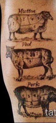 тату свинья №76 — достойный вариант рисунка, который удачно можно использовать для доработки и нанесения как тату свинья