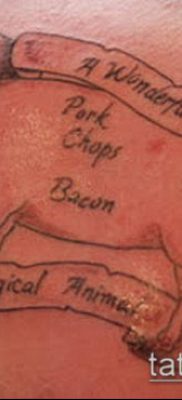 тату свинья №656 — достойный вариант рисунка, который легко можно использовать для переработки и нанесения как Pig tattoo