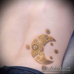 тату стимпанк №495 - крутой вариант рисунка, который удачно можно использовать для переработки и нанесения как тату стимпанк плечо