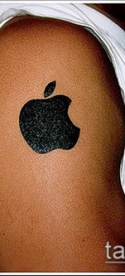 фото тату яблоко (apple tattoo) (значение) — пример рисунка — 004 tatufoto.com