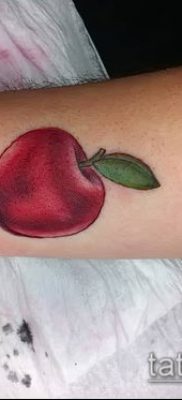 фото тату яблоко (apple tattoo) (значение) — пример рисунка — 007 tatufoto.com