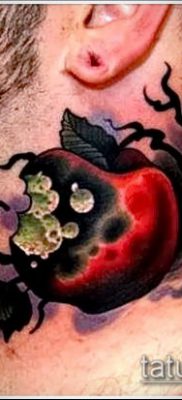 фото тату яблоко (apple tattoo) (значение) — пример рисунка — 010 tatufoto.com