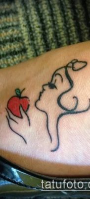 фото тату яблоко (apple tattoo) (значение) — пример рисунка — 023 tatufoto.com