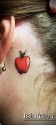 фото тату яблоко (apple tattoo) (значение) — пример рисунка — 025 tatufoto.com