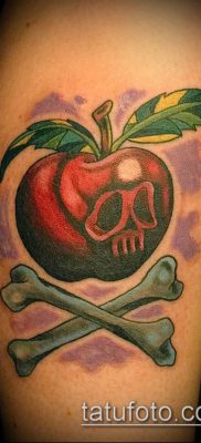 фото тату яблоко (apple tattoo) (значение) — пример рисунка — 043 tatufoto.com