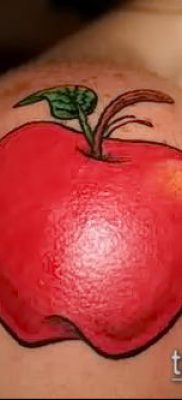 фото тату яблоко (apple tattoo) (значение) — пример рисунка — 044 tatufoto.com