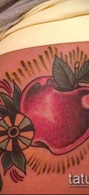 фото тату яблоко (apple tattoo) (значение) — пример рисунка — 045 tatufoto.com