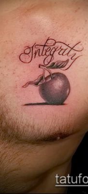 фото тату яблоко (apple tattoo) (значение) — пример рисунка — 046 tatufoto.com