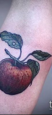 фото тату яблоко (apple tattoo) (значение) — пример рисунка — 054 tatufoto.com