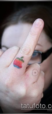фото тату яблоко (apple tattoo) (значение) — пример рисунка — 065 tatufoto.com