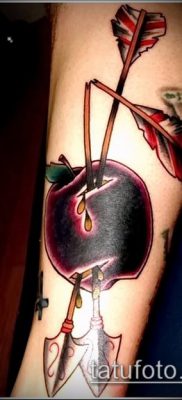 фото тату яблоко (apple tattoo) (значение) — пример рисунка — 072 tatufoto.com