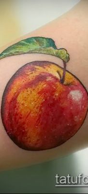 фото тату яблоко (apple tattoo) (значение) — пример рисунка — 080 tatufoto.com