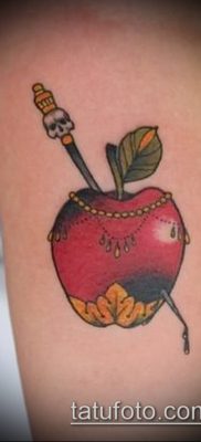 фото тату яблоко (apple tattoo) (значение) — пример рисунка — 086 tatufoto.com