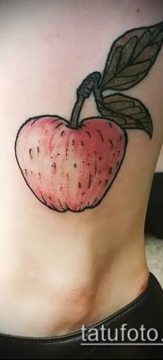 фото тату яблоко (apple tattoo) (значение) — пример рисунка — 090 tatufoto.com