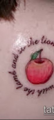 фото тату яблоко (apple tattoo) (значение) — пример рисунка — 091 tatufoto.com