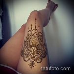 Фото Мехенди на бедре (Tattoo) (значение) - пример рисунка - 006 tatufoto.com