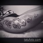Фото Мехенди на бедре (Tattoo) (значение) - пример рисунка - 015 tatufoto.com