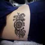 Фото Мехенди на бедре (Tattoo) (значение) - пример рисунка - 018 tatufoto.com