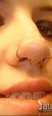 Фото Пирсинг носа (Tattoo Nose Piercing) (значение) — пример рисунка — 024 tatufoto.com
