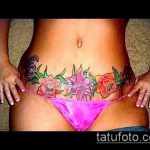 Фото Тату скрывающие растяжки (tattoo) (значение) - пример рисунка - 012 tatufoto.com