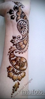 Фото Чем рисуют мехенди (Tattoo) (значение) — пример рисунка — 014 tatufoto.com