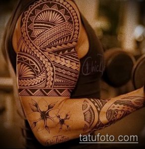 Фото самоанских тату (tattoo Samoa) (значение) - пример рисунка - 025 tatufoto.com