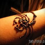 Фото скорпион хной (Tattoo Scorpion henn) (значение) - пример рисунка - 026 tatufoto.com