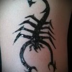 Фото скорпион хной (Tattoo Scorpion henn) (значение) - пример рисунка - 027 tatufoto.com